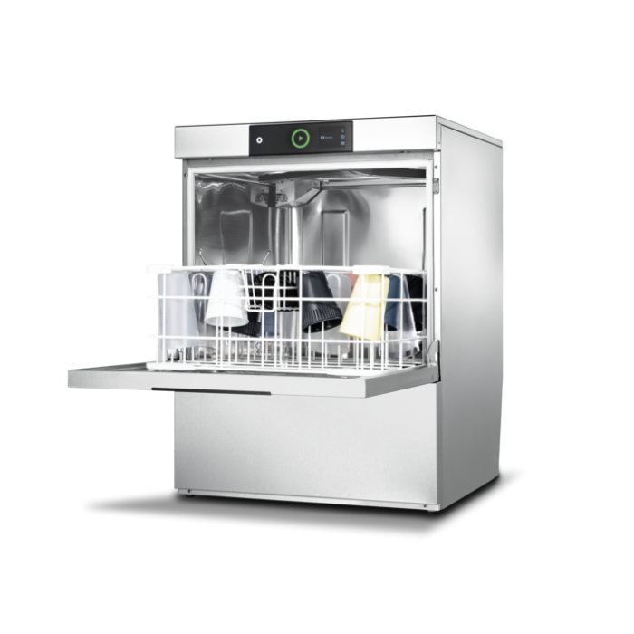 Hobart voorlader vaatwasmachine Premax FP met ingebouwde waterontharder