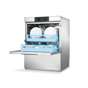 Hobart voorlader vaatwasmachine Premax FP met ingebouwde waterontharder