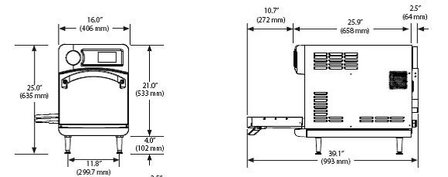 TurboChef Sŏta : High Speed heteluchtoven met magnetron functie