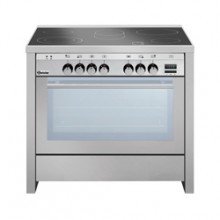 5 z&ocirc;nes keramisch fornuis met multifunctionele bakoven