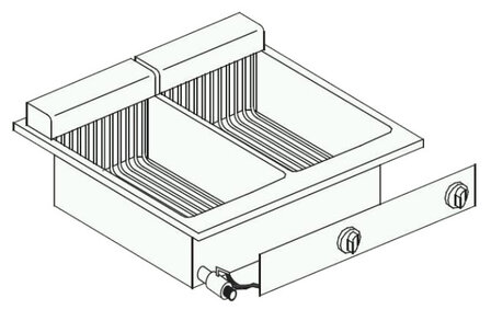 Drop-in Elektrische friteuse