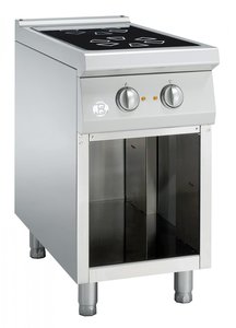 Bartscher keramisch fornuis met 2 kookzones en open onderbouw